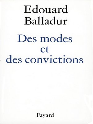 cover image of Des modes et des convictions